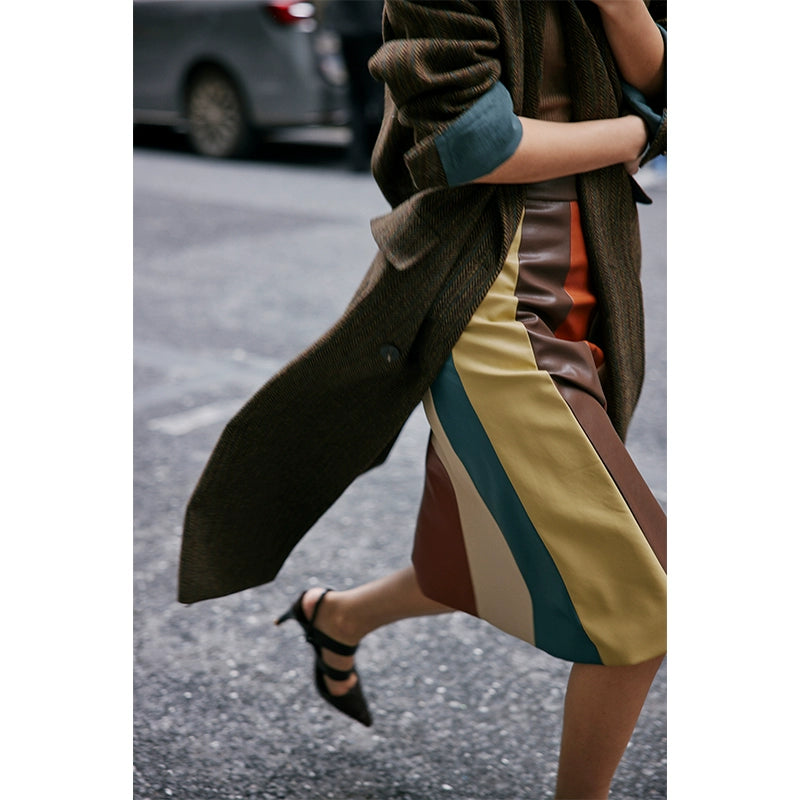 Vintage Multi color Skirt_BDHL5231