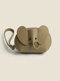 Leather] Elephant Key Chain Mini Pouch HL3301 - HELROUS