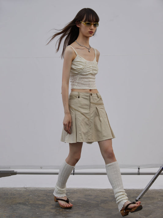 Rock-inspired A-line skirt