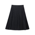 Pleated half-length leather skirt_N80738 - HELROUS