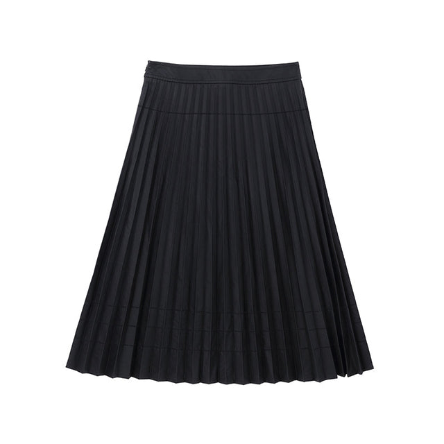 Pressed pleated skirt_N80756 - HELROUS