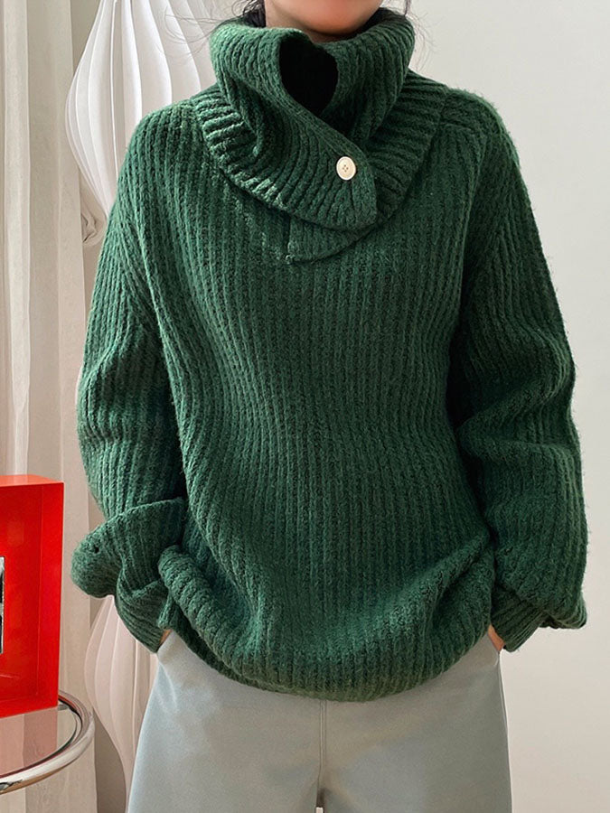 2way volume turtleneck knit H3370