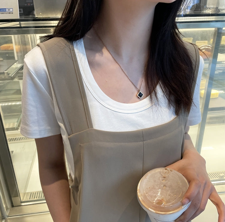 Hem Slit Salopette Overalls_HL3628