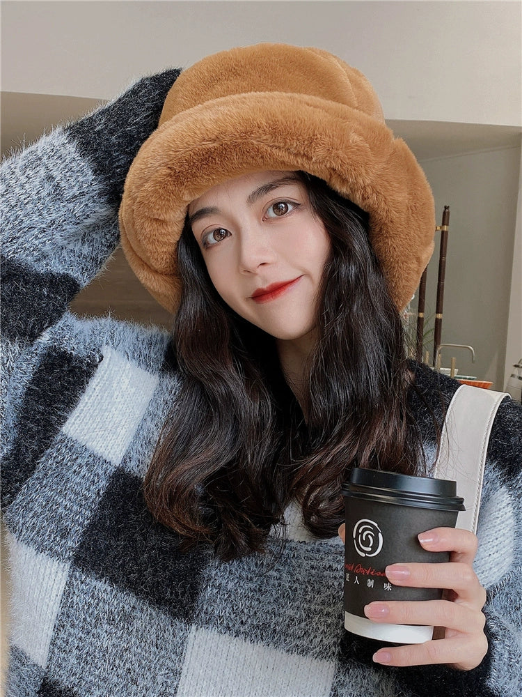 Winter thickened furry hat_BDHL5351