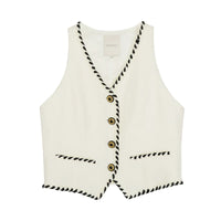 White Retro Jacket Vest and Pants_DI100324