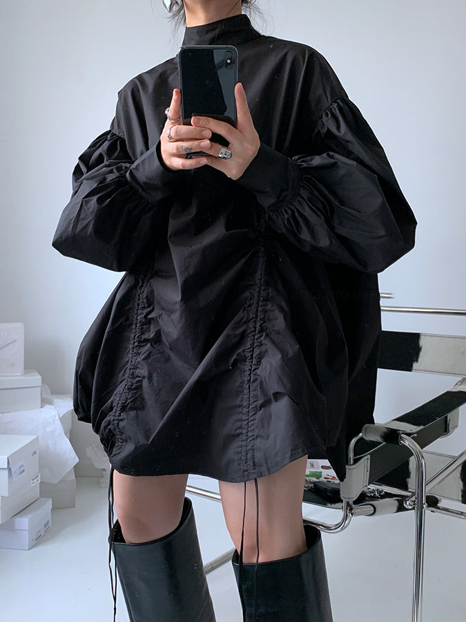 抽褶豐盈襯衫 H3338
