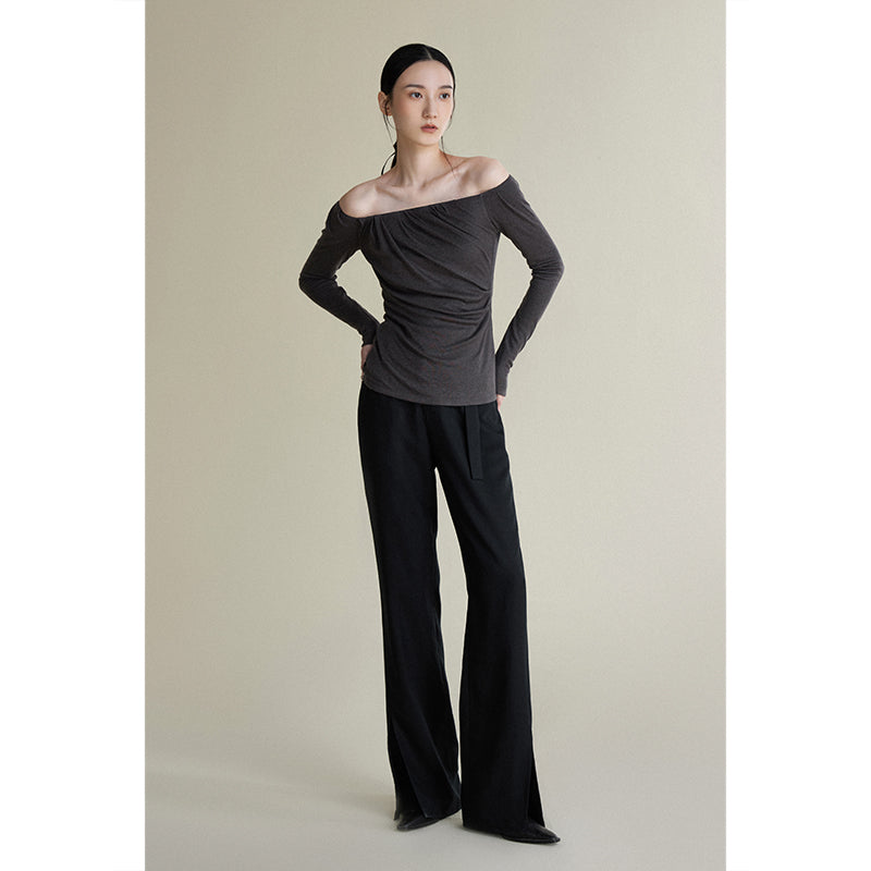 Torsion one word collar top_N80354