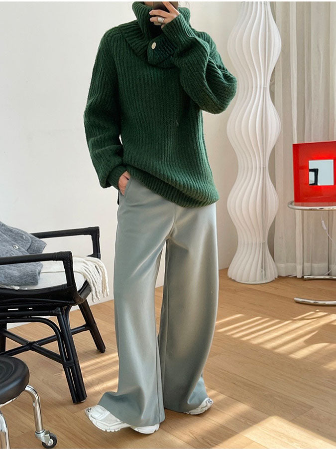 2way volume turtleneck knit H3370