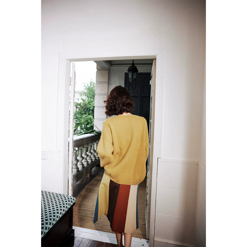 Vintage Multi color Skirt_BDHL5231