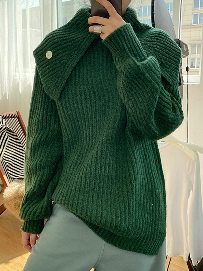 2way volume turtleneck knit H3370