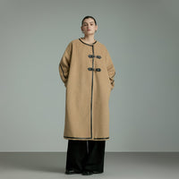 Round Neck Woolen Coat_DI100298