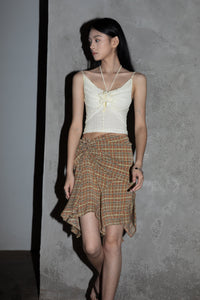 Asymmetric casual A swing skirt_DI100093