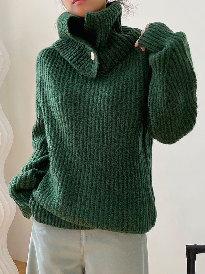 2way volume turtleneck knit H3370
