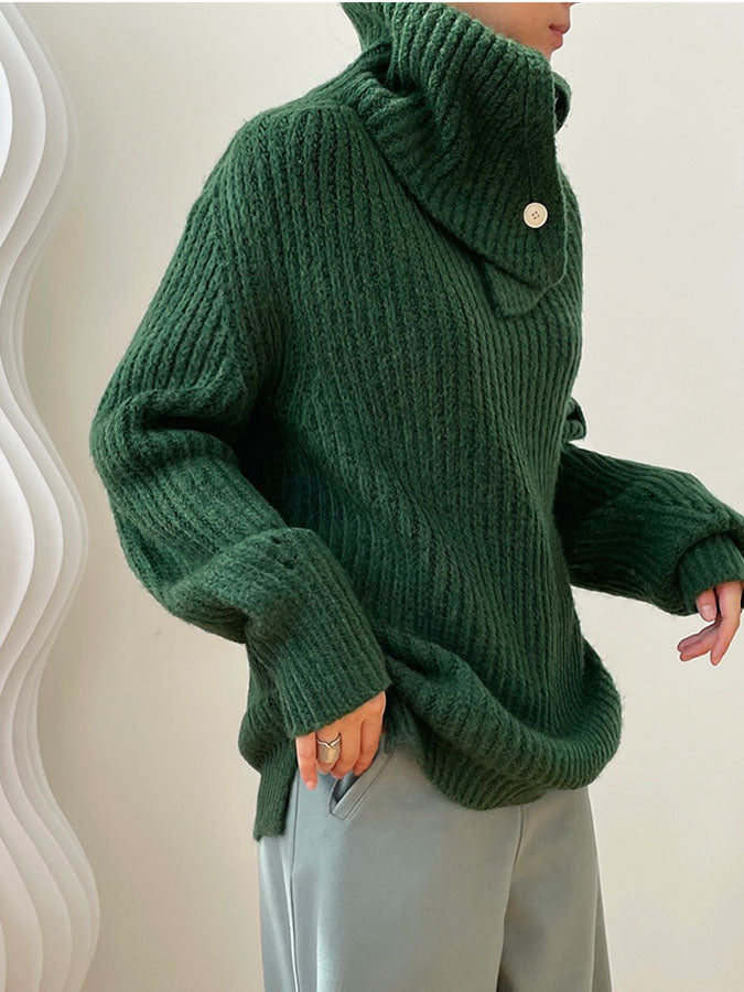 2way volume turtleneck knit H3370