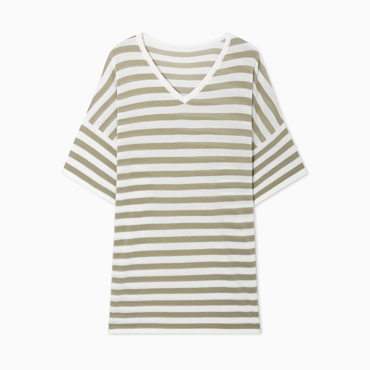 Cotton Striped Knit T-shirt_DI100220