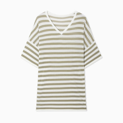 Cotton Striped Knit T-shirt_DI100220