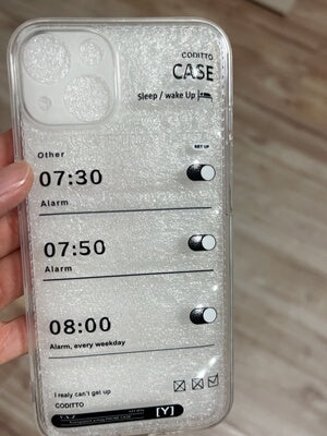 Clear Like Down Alarm iPhone Case HL3699