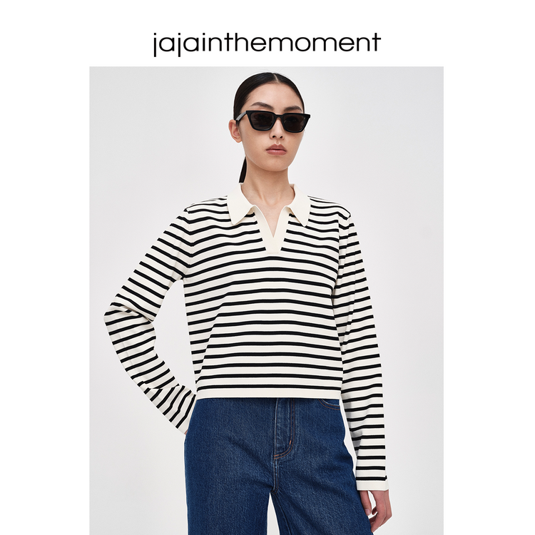 Small short striped polo sweater_DI100056