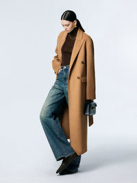 Double-sided minimalist style coat_BDHL5378