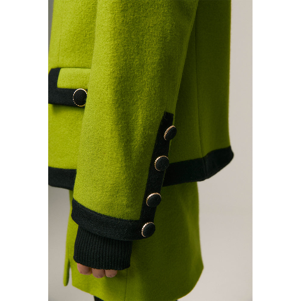 Retro wool long-sleeved jacket_N80416