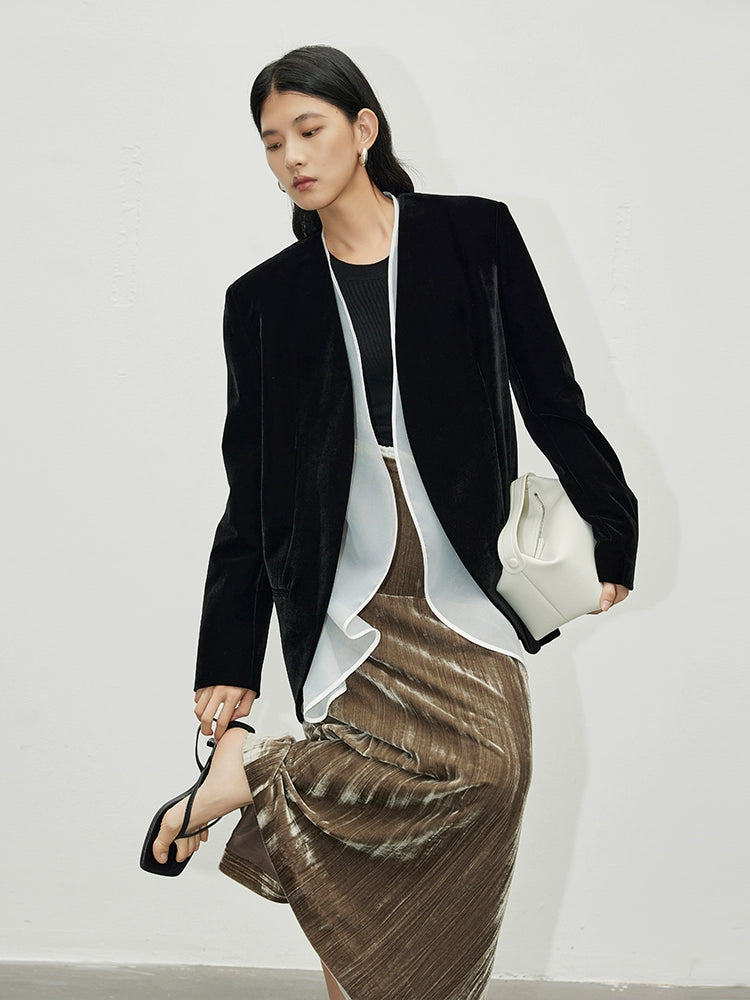 Stylish Jacket and skirt_BDHL5146