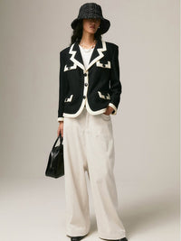 Retro wool long-sleeved jacket_N80416