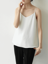 White Back Open Cross Camisole HL3329