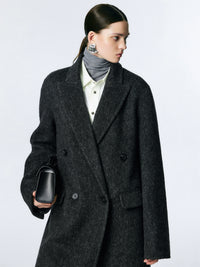 Double-sided minimalist style coat_BDHL5378