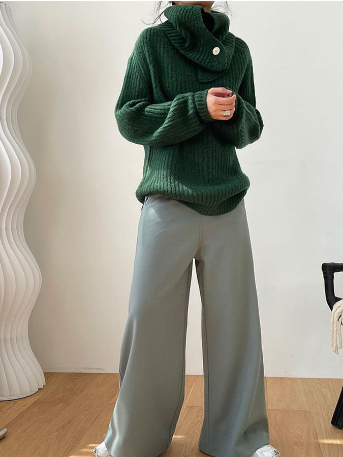 2way volume turtleneck knit H3370