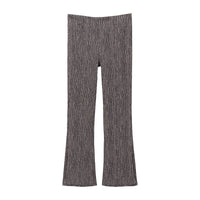 Stretch flared hand-stitched pants_N80761