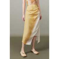 Pleated high split skirt_DI100121 - HELROUS