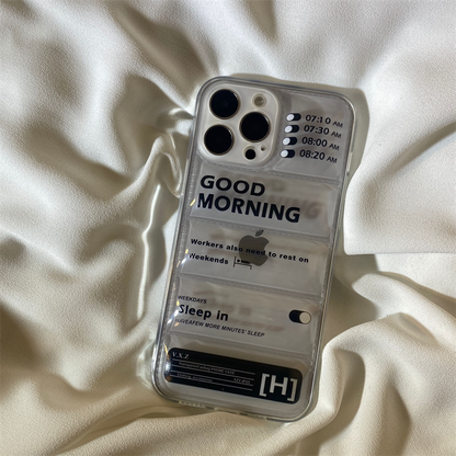 Good Morning Alarm iPhone Case HL3324