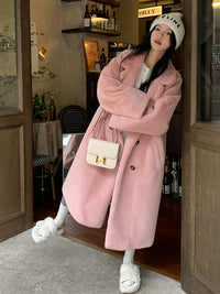 Winter eco-friendly velvet coat_BDHL5354