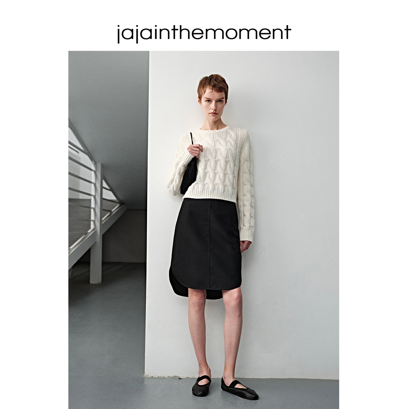Wool irregular tube half skirt_DI100294 - HELROUS