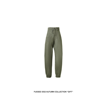 Cashmere + merino wool knitted pants_N80529