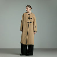 Round Neck Woolen Coat_DI100298