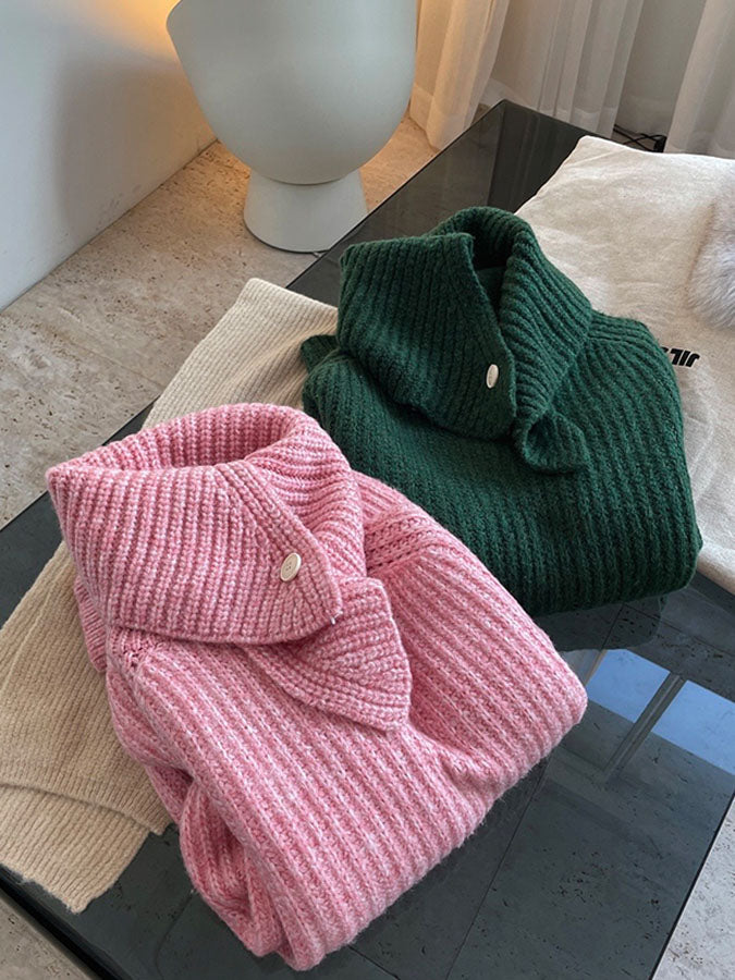 2way volume turtleneck knit H3370