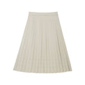 Pleated half-length leather skirt_N80738 - HELROUS