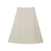 Pleated half-length leather skirt_N80738 - HELROUS