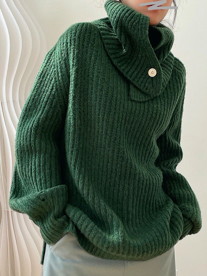 2way volume turtleneck knit H3370
