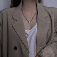 Silver Cube Necklace_5548