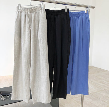 Casual linen lazy pants_5729