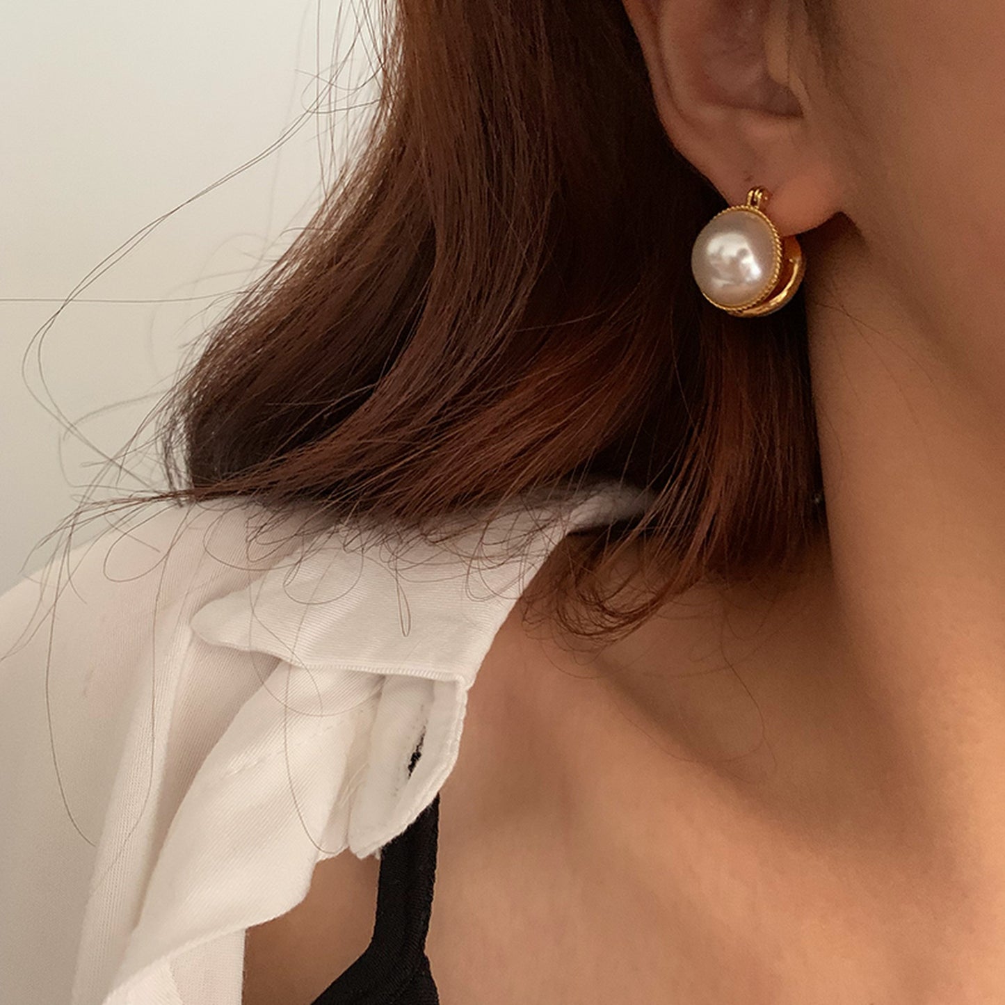 pearl sand earrings 5513