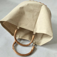 Canvas basket bag 5693