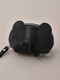 Leather] Dull Elephant Key Chain Mini Pouch_HL3303 - HELROUS