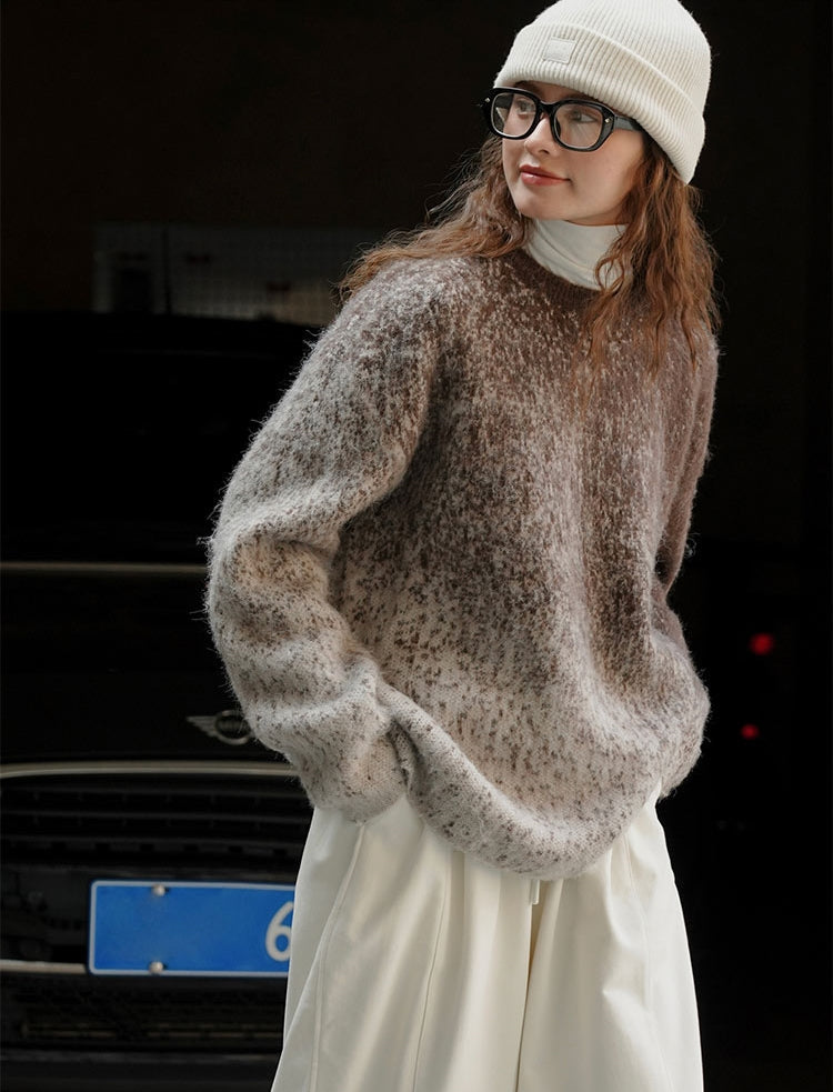 Gradient wool sweater_BDHL5139