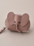 Leather] Dull Elephant Key Chain Mini Pouch_HL3303 - HELROUS