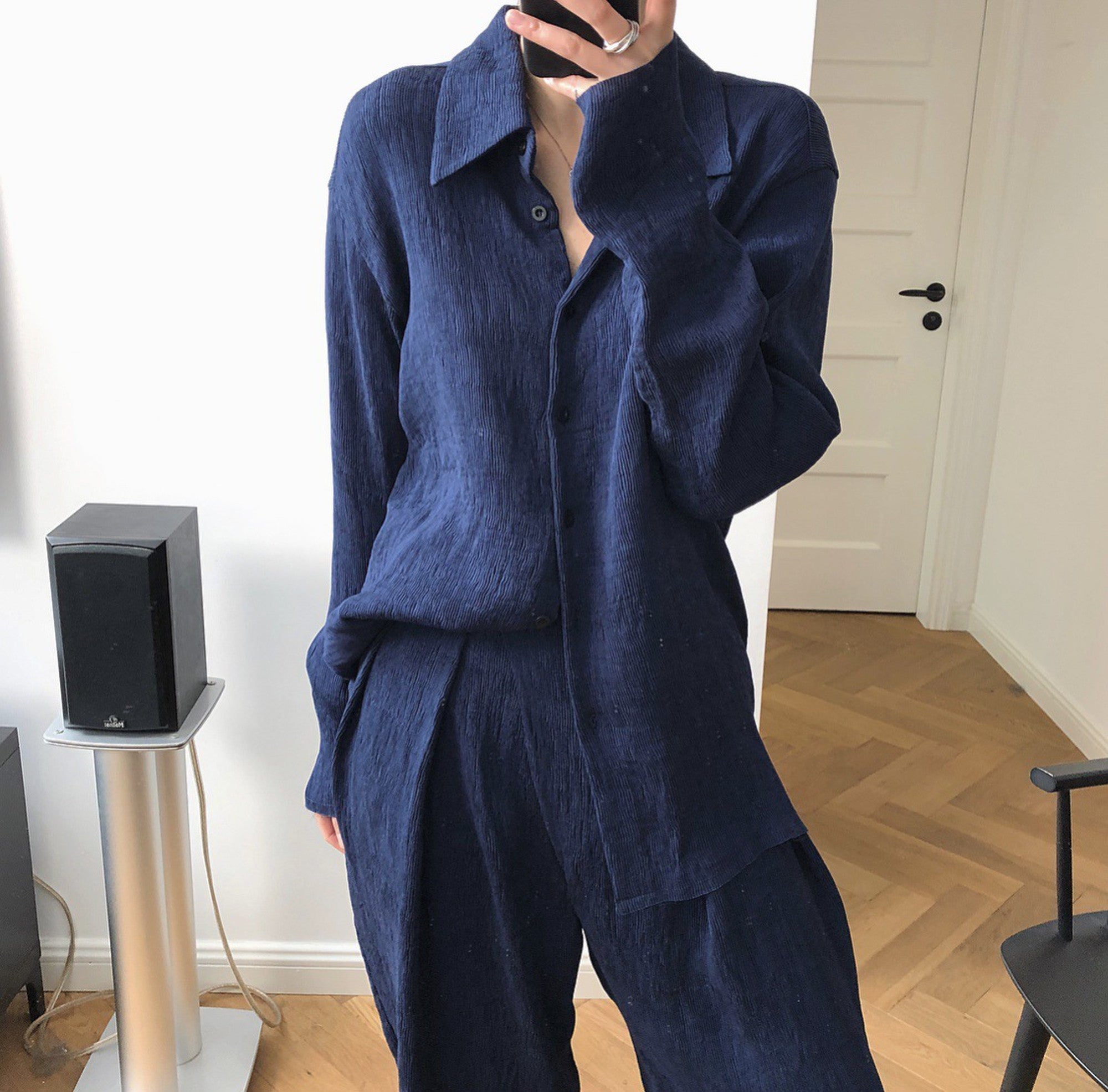 Slender Pleated Shirt_5556
