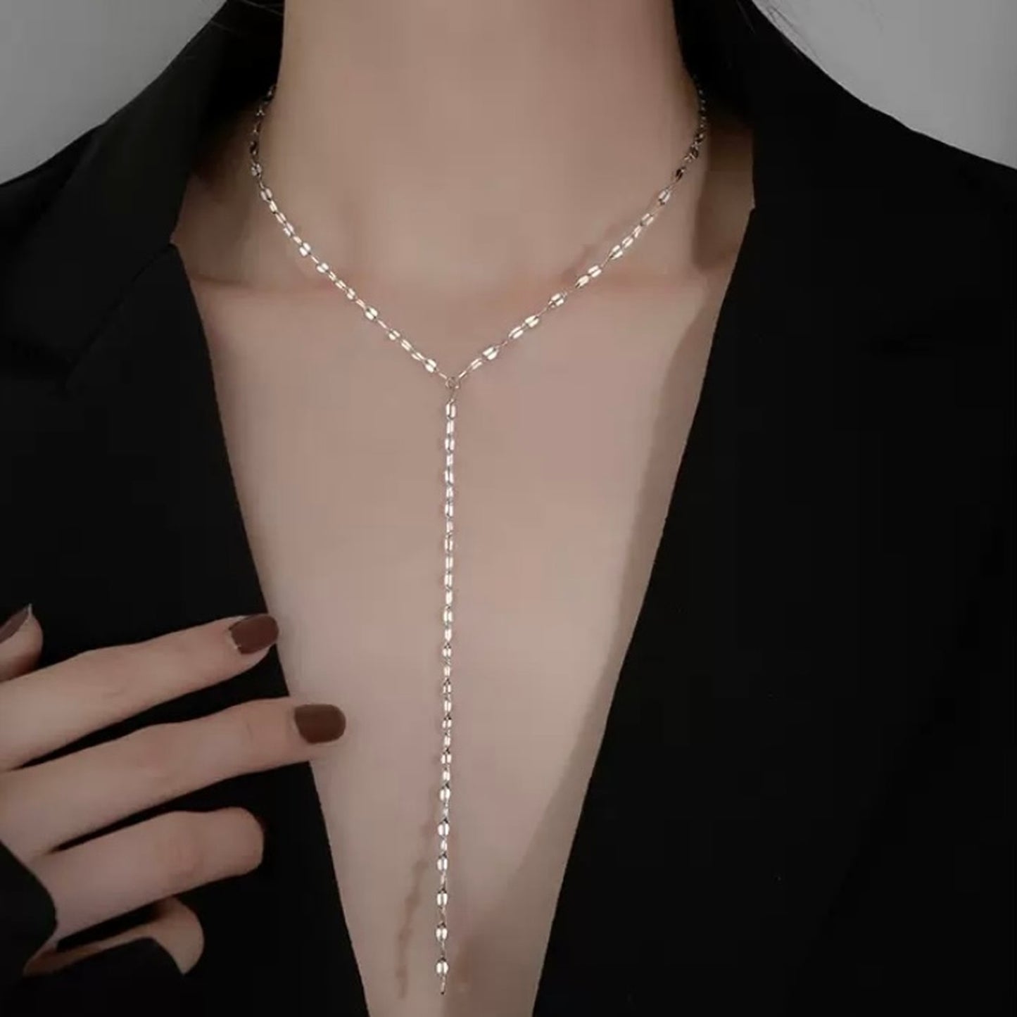 Petal chain necklace 8839