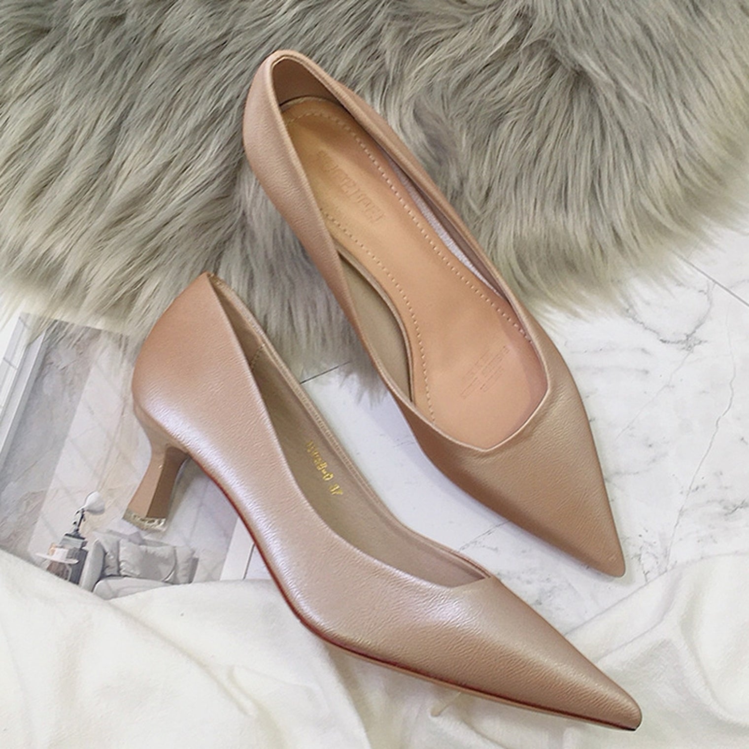 Pointed Toe Plain Pumps 5292